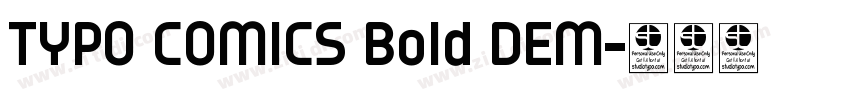 TYPO COMICS Bold DEM字体转换